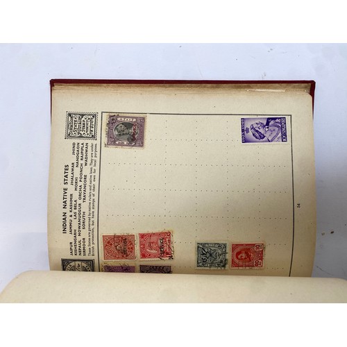 398 - A Stanley Gibbons stamp album containing mostly British infinitives and other world stamps, together... 