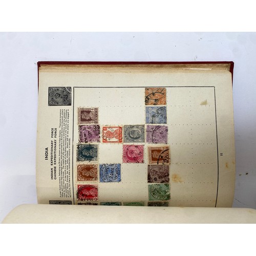 398 - A Stanley Gibbons stamp album containing mostly British infinitives and other world stamps, together... 