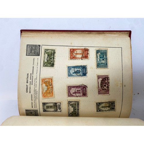 398 - A Stanley Gibbons stamp album containing mostly British infinitives and other world stamps, together... 