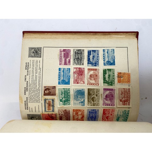 398 - A Stanley Gibbons stamp album containing mostly British infinitives and other world stamps, together... 