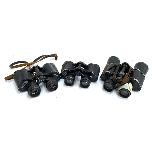 399 - Three sets of vintage binoculars, to include Concord 8x30