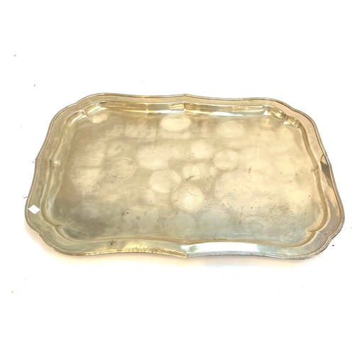 93 - A very large silver plated tray, 75x55cm