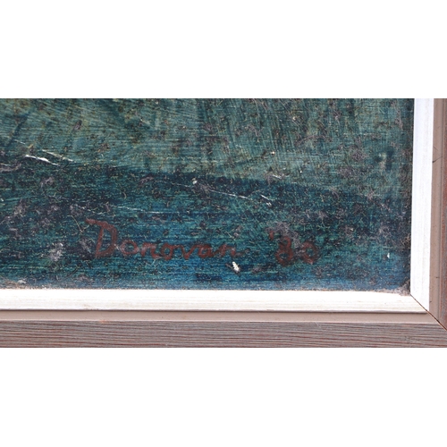 571 - Paul Donovan, 'Sailing Boats', oil on board, signed and dated 1989, gallery label to verso, 41x47cm