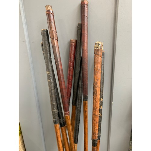 357 - A quantity of vintage golf irons, drivers, and putters, to include a WM Gibson & Co Army & Navy 'Hol... 