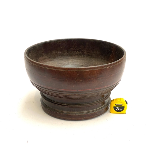 274 - A very large turned wooden bowl, 38cmD, 23cmH