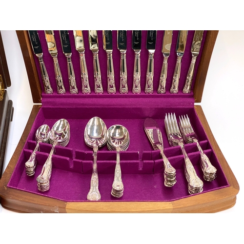 88 - A Smith Seymour Ltd Sheffield part canteen of plated King's pattern cutlery (50 pieces); with one ot... 