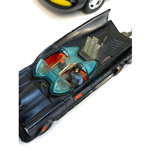 313 - A lot of six of Batman Batmobiles to include Corgi (4) and Hot Wheels (2); the largest 21cmL