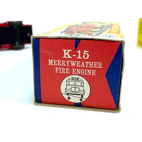 318 - A Matchbox King Size K15 Merryweather Turntable Fire Engine, boxed