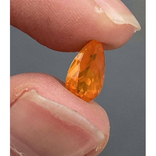 55 - A loose fire opal, the pear cut stone totalling 1.43cts and measuring 11.11x6.04x5.25mm