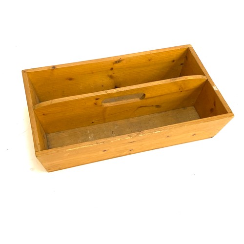 299A - A pine two division cutlery tray, 41.5cmW