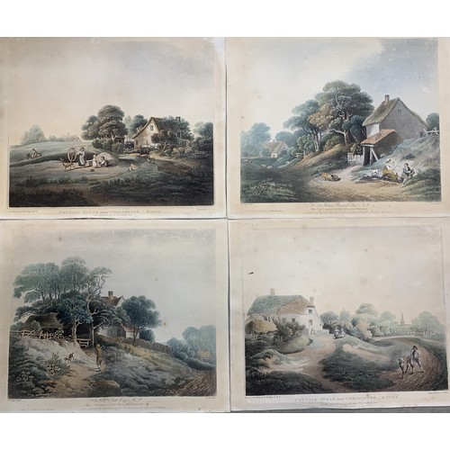 418 - Francis Jukes (1745-1812) after W.R. Bigg, four late 18th century coloured engravings depicting rura... 