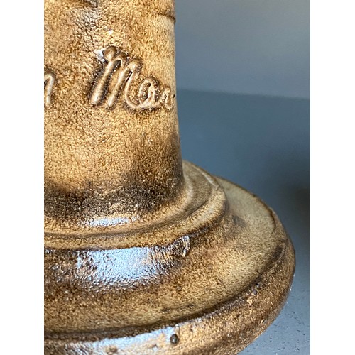 1 - Jean Marais (French, 1913-1998), a pair of large studio pottery candlesticks, signed to base, each a... 