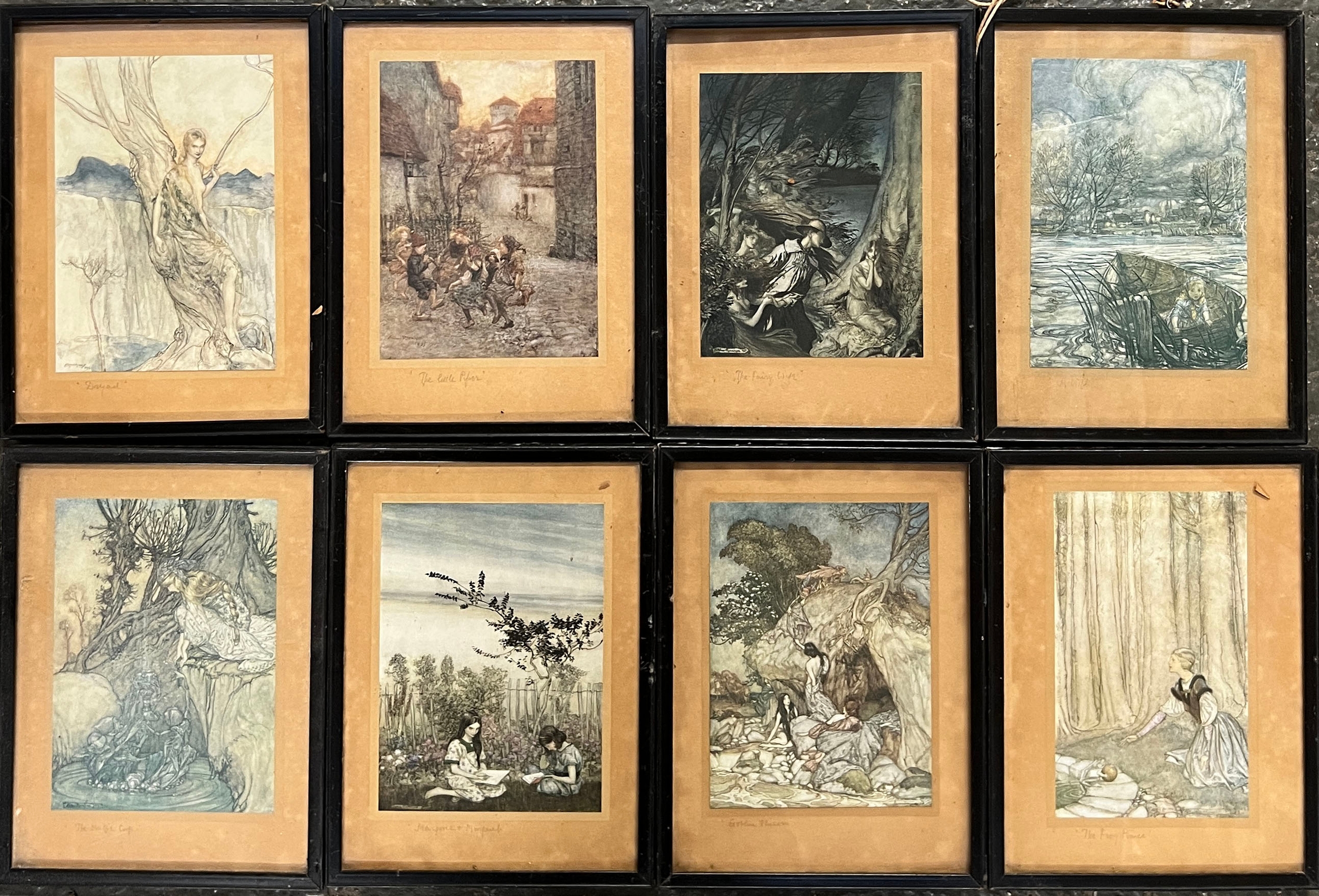After Arthur Rackham (1867-1939), a set of eight restrike colour prints ...