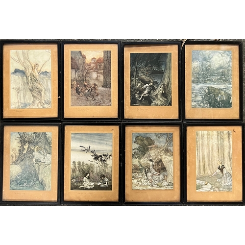 After Arthur Rackham (1867-1939), a set of eight restrike colour prints ...