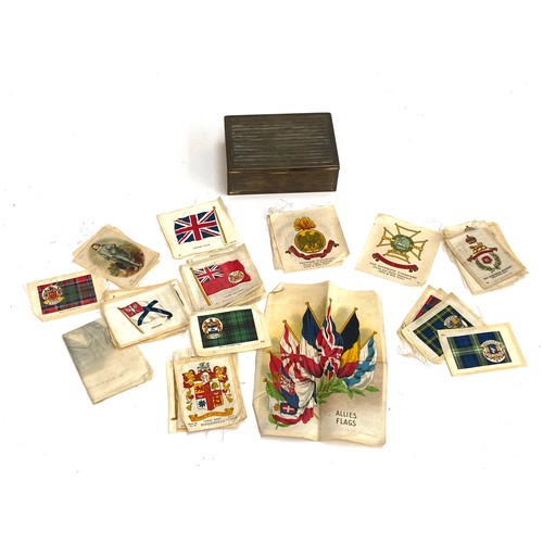 449 - A quantity of early 20th century cigarette silks to include BDV Cigarettes Allies Flags, various reg... 