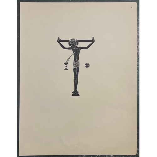 950 - Eric Gill, 'Crucifix, Chalice and Host' from the Douglas Cleverdon 'Engravings by Eric Gill' (1929) ... 