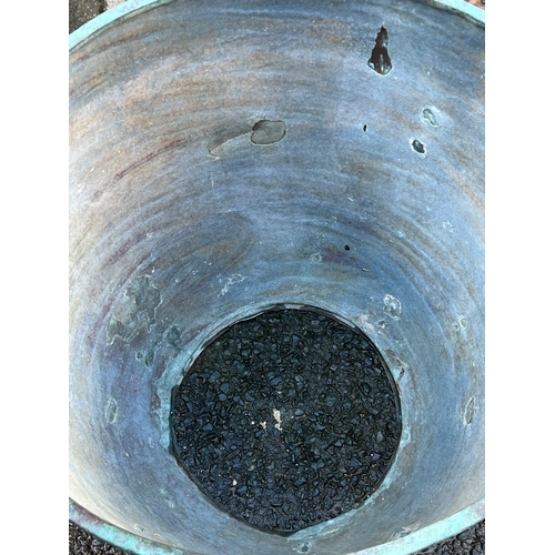 995 - A very large Chinese enamel planter, in poor condition with significant losses, 60cmD 56cmH