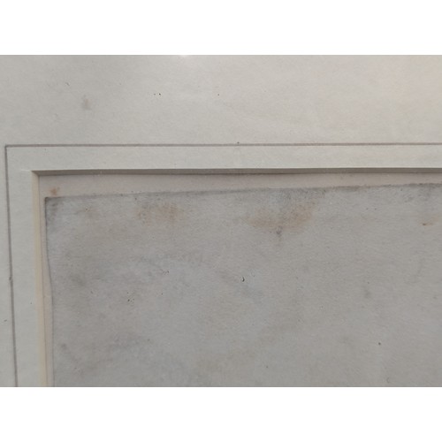 794 - Cricket interest: an early 19th century pen and ink sketch depicting a game of cricket, unsigned, th... 