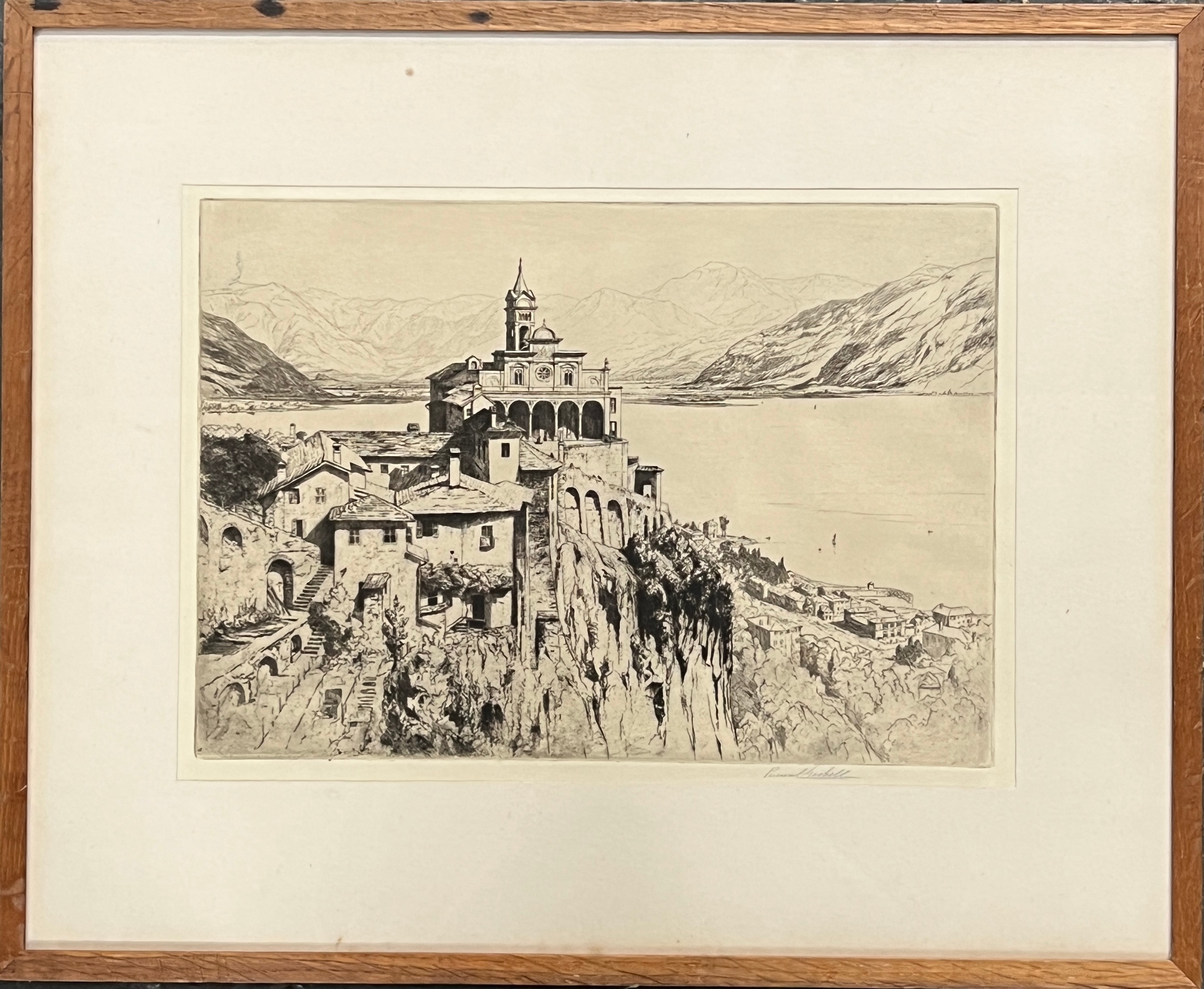 George Percival Gaskell (1868-1934), 'Santa Maria de Sasso', etching ...