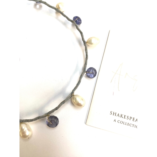 51 - Designed by Angharad Rees for her 'Shakespeare's Heroines Collection': a silver, freshwater pearl an... 