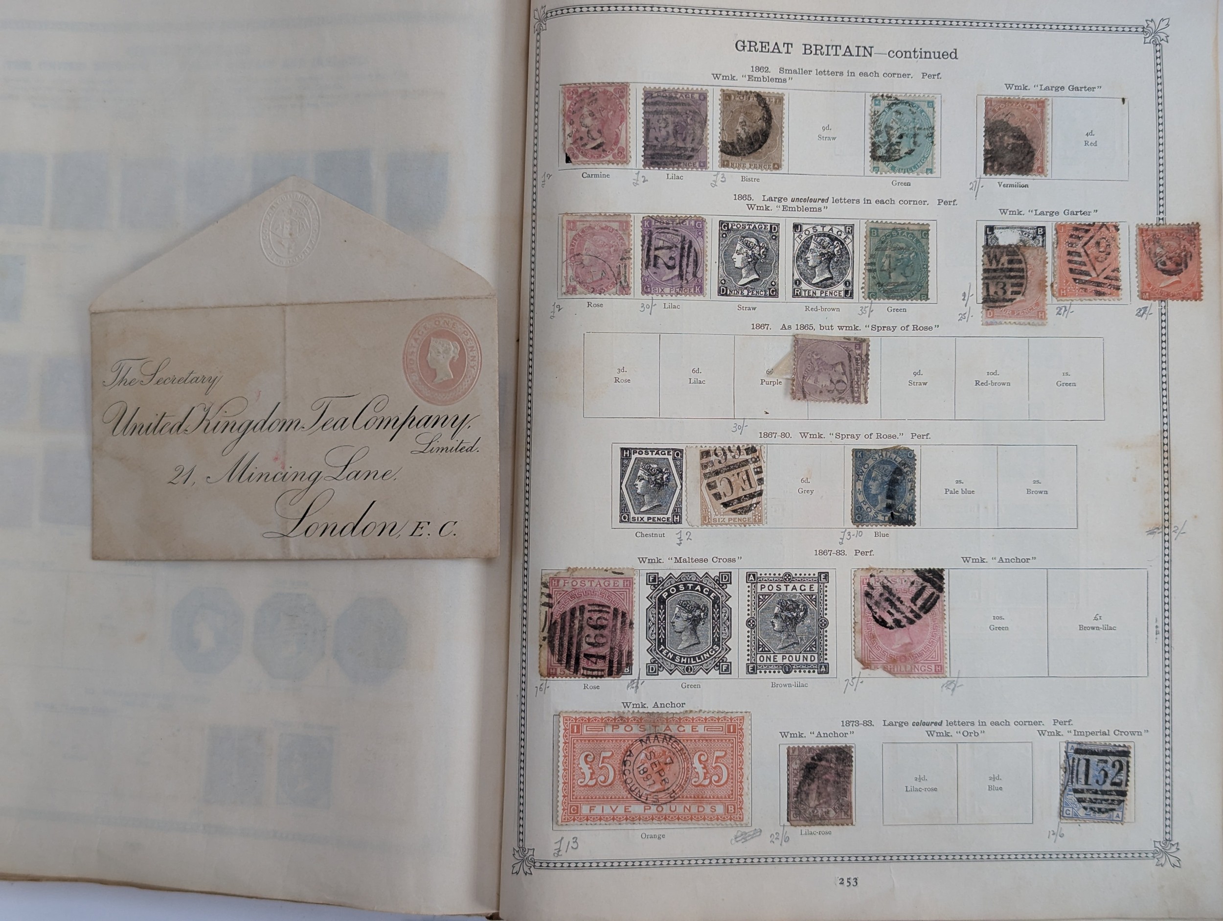 PHILATELY INTEREST. A very large thorough stamp album. Most of the ...