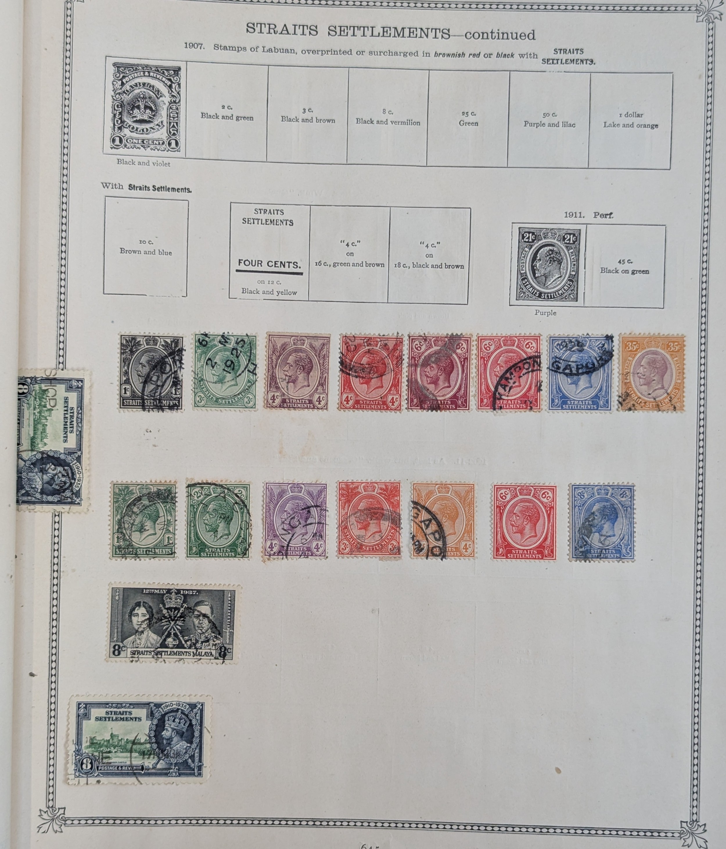 PHILATELY INTEREST. A very large thorough stamp album. Most of the ...