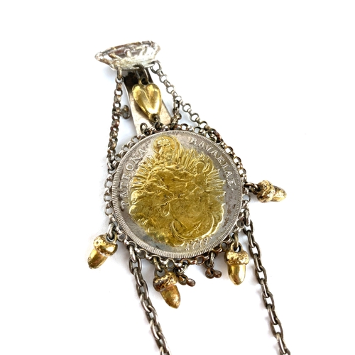 16 - A 19th century Chatelaine formed from an 18th century Bavarian Maximilian III Joseph silver 1775 Mad... 