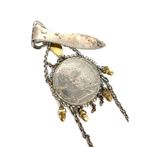 16 - A 19th century Chatelaine formed from an 18th century Bavarian Maximilian III Joseph silver 1775 Mad... 