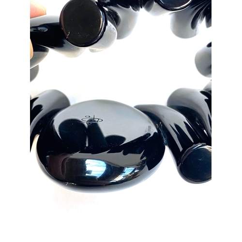 37 - A Carlos Sobral 'Safari' black acrylic and resin bracelet