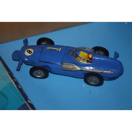 170 - A BOXED PART MADE SELUCO 534 'BAHIA' MODEL MOTOR YACHT together with a battery operated Vanwall Gran... 