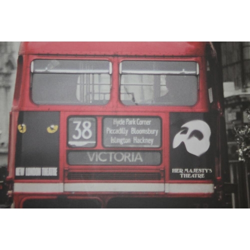 40 - A LARGE MODERN PRINT OF A LONDON BUS NO. 38