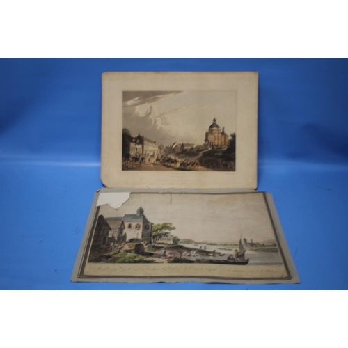 45 - A HAND COLOURED LITHOGRAPH TITLED 