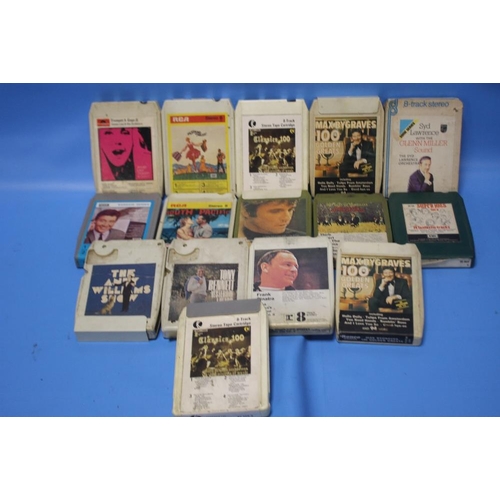 55 - A QUANTITY OF EIGHT TRACK CARTRIDGES TO INCLUDE 'SOUND OF MUSIC'