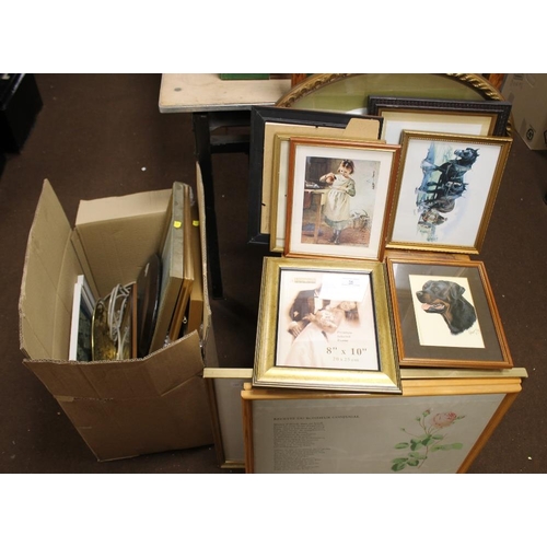 56 - A QUANTITY OF PICTURES AND PRINTS