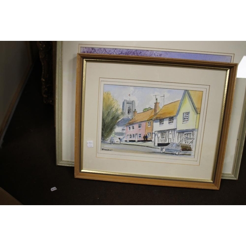 57 - A PRINT OF OLD WOLVERHAMPTON ALONG WITH A QUANTITY OF FRAMED PICTURES AND PRINTS