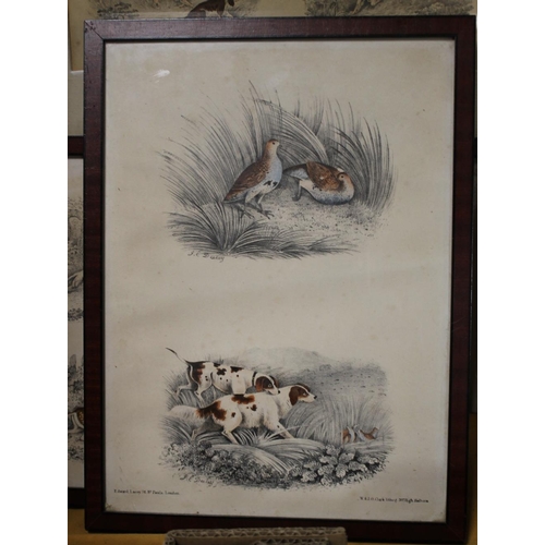 59 - THREE FRAMED HUNTING INTEREST PRINTS