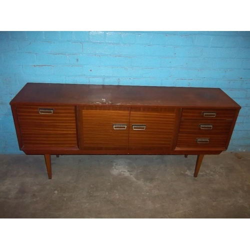 744 - A RETRO TEAK TYPE SIDEBOARD