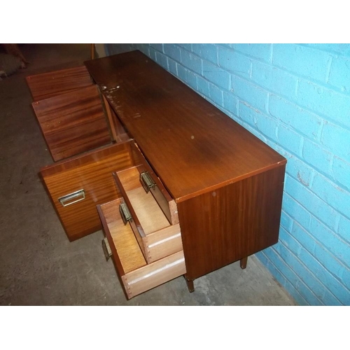 744 - A RETRO TEAK TYPE SIDEBOARD