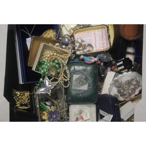 102 - A QUANTITY OF COSTUME JEWELLERY