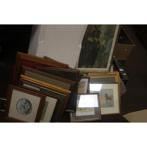 76 - A QUANTITY OF PICTURES AND PRINTS