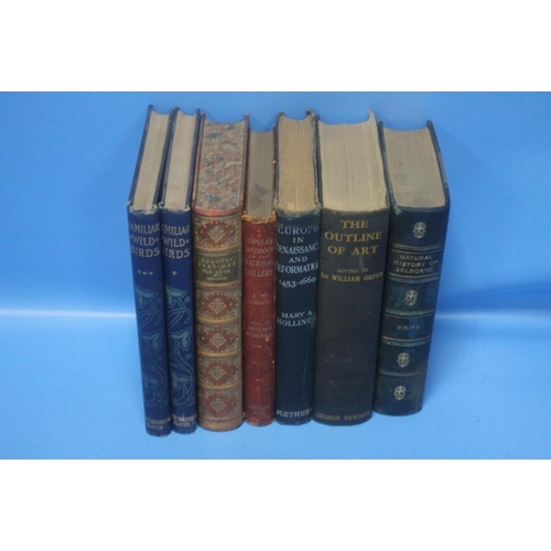 89 - A SMALL COLLECTION OF BOOKS TO INCLUDE 'Natural History of Selborne', Orpen - 'The Outline of Art', ... 