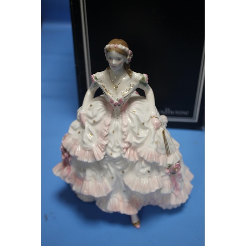 101 - A PAIR OF ROYAL WORCESTER LIMITED EDITION VICTORIAN FIGURES, |ROYAL DEBUT| AND |THE FAIREST ROSE|, B... 