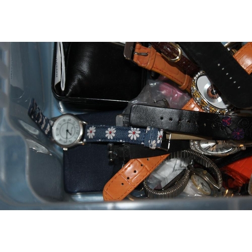 126 - A TUB OF WRIST WATCHES