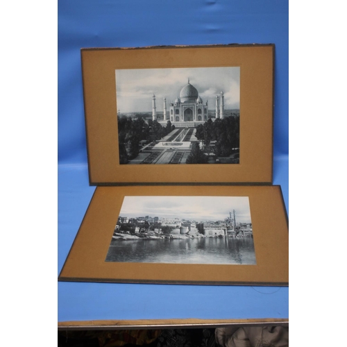 2 - TWO 19TH CENTURY PHOTOGRAPHIC IMAGES OF INDIA  BY   'CLIFTON AND CO BOMBAY ', THE TAJ MAHAL  AND A C... 