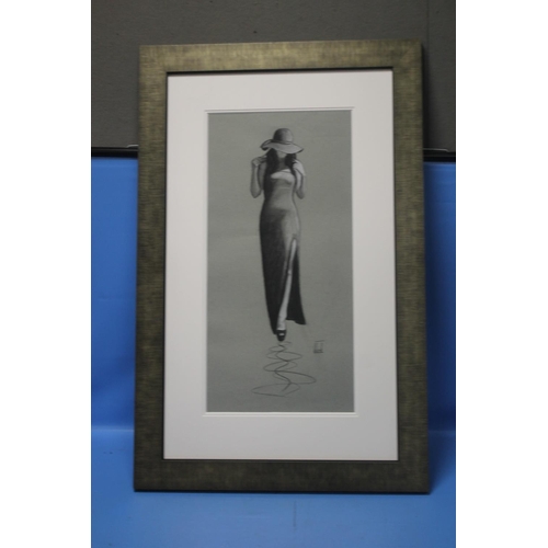 27 - RICHARD BLUNT FRAMED ORIGINAL SKETCH 