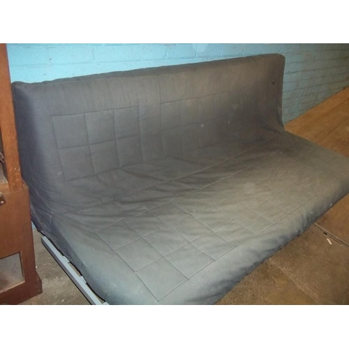 766 - TWO PINE IKEA INFANT / TODDLER BEDS AND AN IKEA SOFA BED WITH FUTON