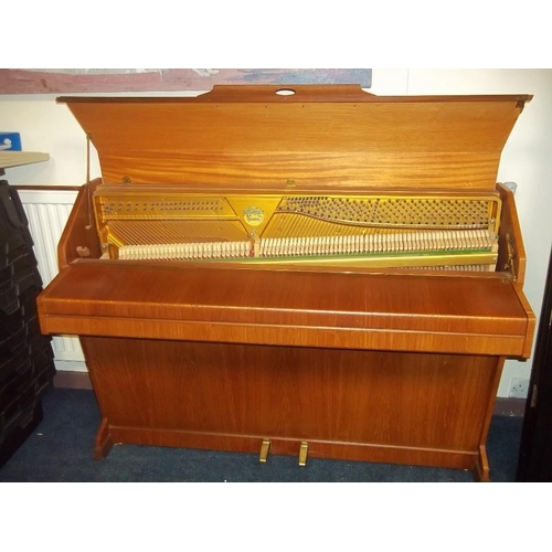 771 - AN 85 KEY TEAK EAVESTAFF MINI PIANO