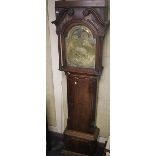 773 - A LONGCASE CLOCK, THOMAS BIRCHILL, NANTWICH, WITH TWO WEIGHTS AND A PENDULUM