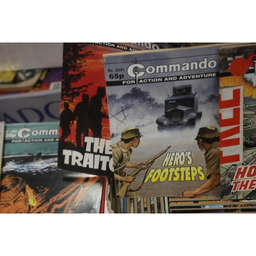 102 - TWO BOXES OF COMMANDO COMICS