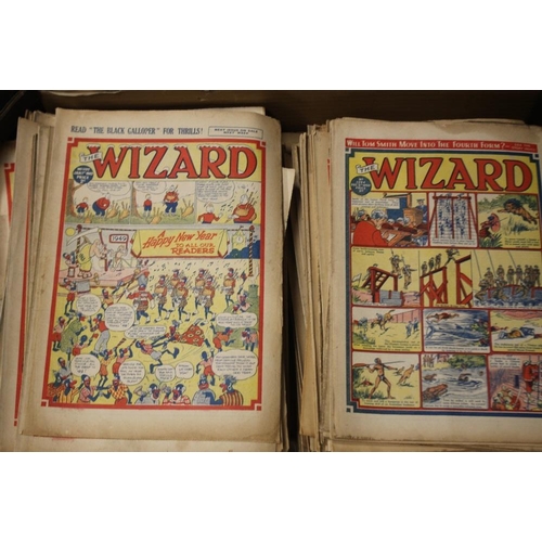 104 - WIZARD' COMIC 1944 - 1974,  approx. 970 issues in total, not a full run, some duplicates, various co... 